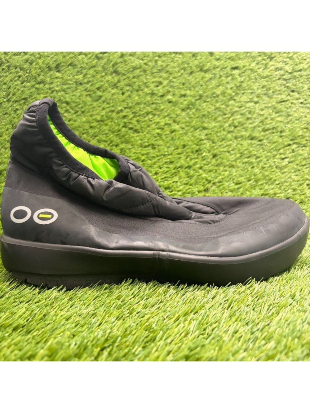 OOFOS OOmg Bootie Mens Size 14 Black Classic Outdoor Pull On Recovery Boots